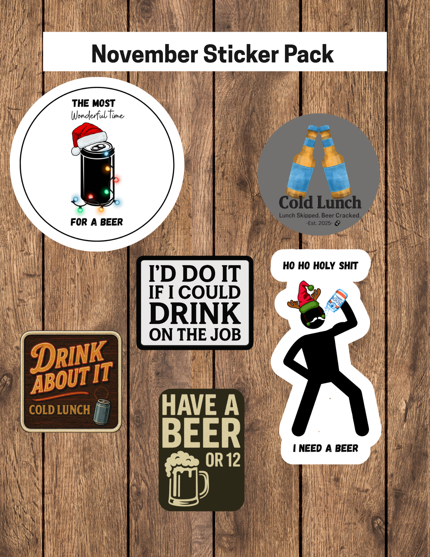 Cold Lunch Sticker Slap Pack - 10 Pack