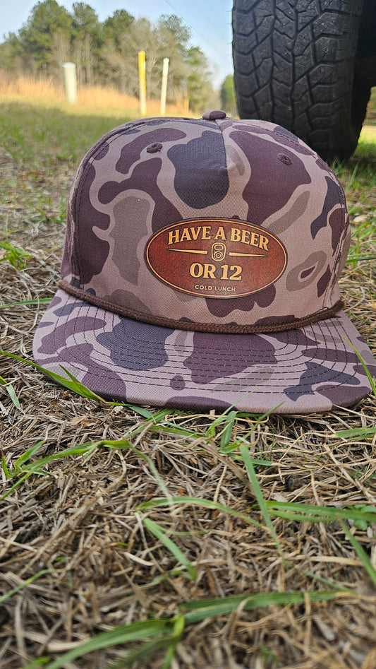Have a Beer or 12 Hat - Camo 256P / Rope