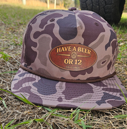 Have a Beer or 12 Hat - Camo 256P / Rope