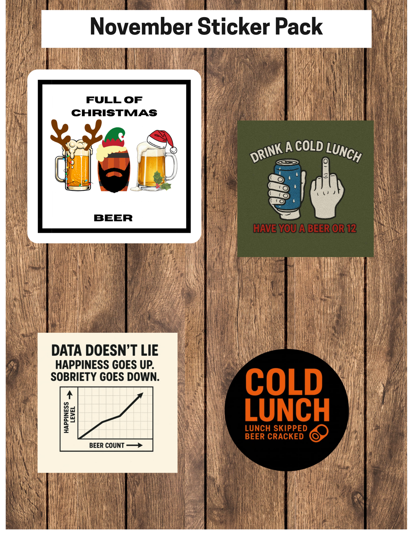 Cold Lunch Sticker Slap Pack - 10 Pack