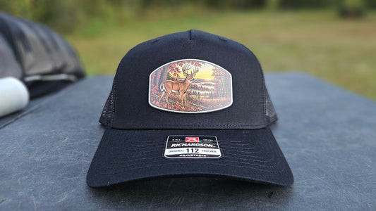 Stay Clocked Out Deer Hat, black without rope