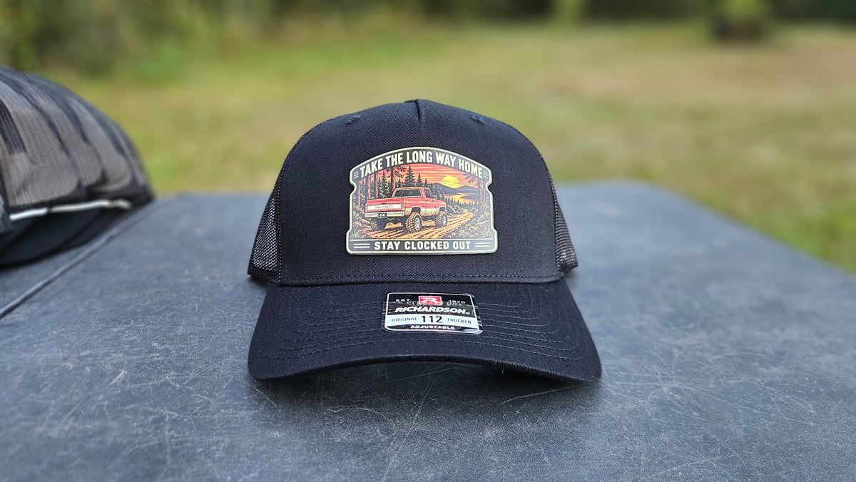 Stay Clocked Out Take the Long Way Home Hat, black without rope